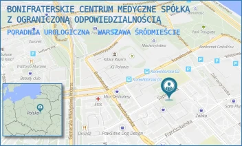 PORADNIA UROLOGICZNA - BONIFRATERSKIE CENTRUM MEDYCZNE SPÓŁKA Z OGRANICZONĄ ODPOWIEDZIALNOŚCIĄ - SAPIEŻYŃSKA 3,  WARSZAWA ŚRÓDMIEŚCIE