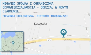 PORADNIA UROLOGICZNA - MEGAMED SPÓŁKA Z OGRANICZONĄ ODPOWIEDZIALNOŚCIĄ - ODDZIAŁ W NOWYM CZARNOWIE - UL. POLNA 13/13A,  PIOTRKÓW TRYBUNALSKI
