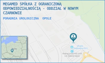 PORADNIA UROLOGICZNA - MEGAMED SPÓŁKA Z OGRANICZONĄ ODPOWIEDZIALNOŚCIĄ - ODDZIAŁ W NOWYM CZARNOWIE - UL. ELEKTROWNIANA 24,  OPOLE