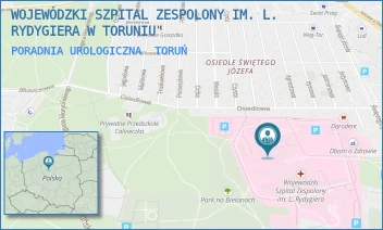 PORADNIA UROLOGICZNA - WOJEWÓDZKI SZPITAL ZESPOLONY IM. L. RYDYGIERA W TORUNIU - ŚW. JÓZEFA 53-59,  TORUŃ