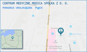PORADNIA UROLOGICZNA - CENTRUM MEDYCZNE MEDICA SPÓŁKA Z O. O. - CHEMIKÓW 7,  PŁOCK