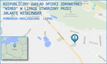 PORADNIA UROLOGICZNA - NIEPUBLICZNY ZAKŁAD OPIEKI ZDROWOTNEJ "WIMED" W LIPNIE UTWORZONY PRZEZ JOLANTĘ WIŚNIEWSKĄ - DĘBOWA 21,  LIPNO
