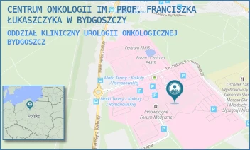 ODDZIAŁ KLINICZNY UROLOGII ONKOLOGICZNEJ - CENTRUM ONKOLOGII IM. PROF. FRANCISZKA ŁUKASZCZYKA W BYDGOSZCZY - DR. I.ROMANOWSKIEJ 2,  BYDGOSZCZ