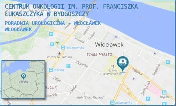 PORADNIA UROLOGICZNA - WŁOCŁAWEK - CENTRUM ONKOLOGII IM. PROF. FRANCISZKA ŁUKASZCZYKA W BYDGOSZCZY - KRÓLEWIECKA 2A,  WŁOCŁAWEK