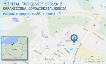 PORADNIA UROLOGICZNA - "SZPITAL TUCHOLSKI" SPÓŁKA Z OGRANICZONĄ ODPOWIEDZIALNOŚCIĄ - NOWODWORSKIEGO 14-18,  TUCHOLA