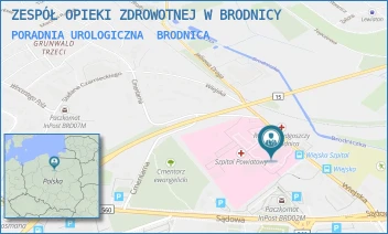 PORADNIA UROLOGICZNA - ZESPÓŁ OPIEKI ZDROWOTNEJ W BRODNICY - WIEJSKA 9,  BRODNICA