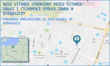 PORADNIA UROLOGICZNA UL.KOŚCIUSZKI 35 - NZOZ VITAMED UTWORZONY PRZEZ VITAMED GAŁAJ I CICHOMSKI SPÓŁKA JAWNA W BYDGOSZCZY - KOŚCIUSZKI 35,  BYDGOSZCZ
