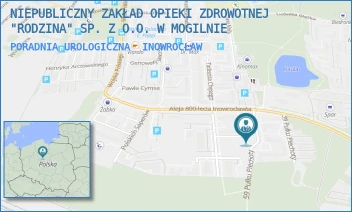 PORADNIA UROLOGICZNA - NIEPUBLICZNY ZAKŁAD OPIEKI ZDROWOTNEJ "RODZINA" SP. Z O.O. W MOGILNIE - 59 PUŁKU PIECHOTY 6,  INOWROCŁAW