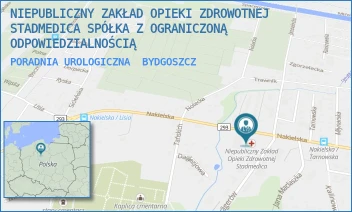 PORADNIA UROLOGICZNA - NIEPUBLICZNY ZAKŁAD OPIEKI ZDROWOTNEJ STADMEDICA SPÓŁKA Z OGRANICZONĄ ODPOWIEDZIALNOŚCIĄ - NAKIELSKA 327,  BYDGOSZCZ
