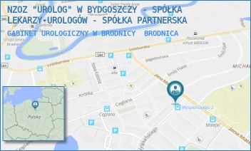 GABINET UROLOGICZNY W BRODNICY - NZOZ "UROLOG" W BYDGOSZCZY - SPÓŁKA LEKARZY UROLOGÓW - SPÓŁKA PARTNERSKA - WYSPIAŃSKIEGO 2A,  BRODNICA