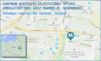 PORADNIA UROLOGICZNA ŚWIDNIK - CENTRUM WIELOSPECJALISTYCZNEJ OPIEKI AMBULATORYJNEJ NZOZ MARMED M. WIADROWSKI - JARZĘBINOWA 4,  ŚWIDNIK