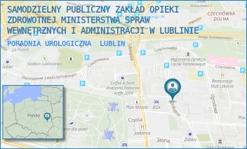 PORADNIA UROLOGICZNA - SAMODZIELNY PUBLICZNY ZAKŁAD OPIEKI ZDROWOTNEJ MINISTERSTWA SPRAW WEWNĘTRZNYCH I ADMINISTRACJI W LUBLINIE - SPOKOJNA 3,  LUBLIN