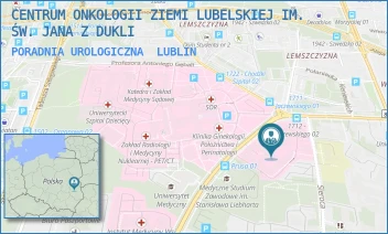 PORADNIA UROLOGICZNA - CENTRUM ONKOLOGII ZIEMI LUBELSKIEJ IM. ŚW. JANA Z DUKLI - DRA KAZIMIERZA JACZEWSKIEGO 7,  LUBLIN