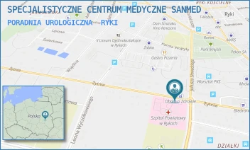 PORADNIA UROLOGICZNA - SPECJALISTYCZNE CENTRUM MEDYCZNE SANMED - ŻYTNIA 16,  RYKI
