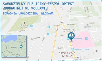 PORADNIA UROLOGICZNA - SAMODZIELNY PUBLICZNY ZESPÓŁ OPIEKI ZDROWOTNEJ WE WŁODAWIE - AL. JÓZEFA PIŁSUDSKIEGO 66,  WŁODAWA