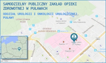 ODDZIAŁ UROLOGII I ONKOLOGII UROLOGICZNEJ - SAMODZIELNY PUBLICZNY ZAKŁAD OPIEKI ZDROWOTNEJ W PUŁAWACH - BEMA 1,  PUŁAWY