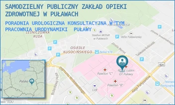 PORADNIA UROLOGICZNA KONSULTACYJNA W TYM PRACOWNIA URODYNAMIKI - SAMODZIELNY PUBLICZNY ZAKŁAD OPIEKI ZDROWOTNEJ W PUŁAWACH - BEMA 1,  PUŁAWY