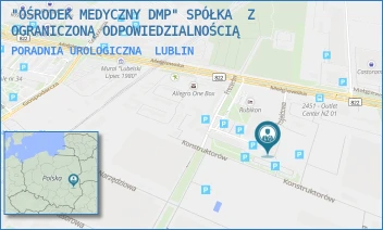PORADNIA UROLOGICZNA - "OŚRODEK MEDYCZNY DMP" SPÓŁKA  Z OGRANICZONĄ ODPOWIEDZIALNOŚCIĄ - PROJEKTOWA 5,  LUBLIN