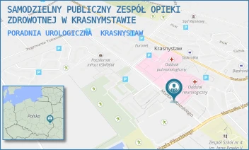 PORADNIA UROLOGICZNA - SAMODZIELNY PUBLICZNY ZESPÓŁ OPIEKI ZDROWOTNEJ W KRASNYMSTAWIE - SOBIESKIEGO 4,  KRASNYSTAW