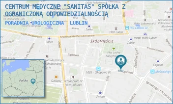 PORADNIA UROLOGICZNA - CENTRUM MEDYCZNE "SANITAS" SPÓŁKA Z OGRANICZONĄ ODPOWIEDZIALNOŚCIĄ - OKOPOWA 3,  LUBLIN