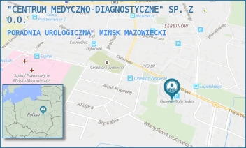 PORADNIA UROLOGICZNA - "CENTRUM MEDYCZNO-DIAGNOSTYCZNE" SP. Z O.O. - DĄBRÓWKI 52,  MIŃSK MAZOWIECKI