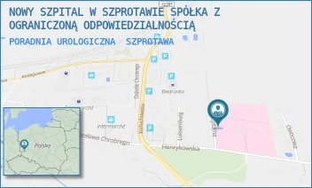 PORADNIA UROLOGICZNA - NOWY SZPITAL W SZPROTAWIE SPÓŁKA Z OGRANICZONĄ ODPOWIEDZIALNOŚCIĄ - UL. HENRYKOWSKA 1,  SZPROTAWA