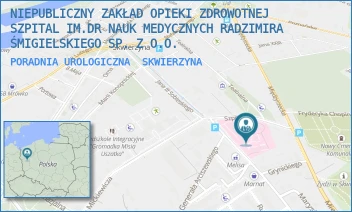 PORADNIA UROLOGICZNA - NIEPUBLICZNY ZAKŁAD OPIEKI ZDROWOTNEJ SZPITAL IM.DR NAUK MEDYCZNYCH RADZIMIRA ŚMIGIELSKIEGO SP. Z O.O. - UL. SZPITALNA 5,  SKWIERZYNA