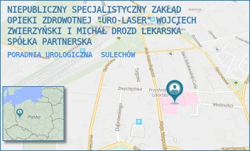 PORADNIA UROLOGICZNA - NIEPUBLICZNY SPECJALISTYCZNY ZAKŁAD OPIEKI ZDROWOTNEJ "URO-LASER" WOJCIECH ZWIERZYŃSKI I MICHAŁ DROZD LEKARSKA SPÓŁKA PARTNERSKA - UL. ZWYCIĘSTWA 1,  SULECHÓW