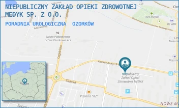 PORADNIA UROLOGICZNA - NIEPUBLICZNY ZAKŁAD OPIEKI ZDROWOTNEJ MEDYK SP. Z O.O. - UL. KONSTYTUCJI 3-GO MAJA 12/14,  OZORKÓW