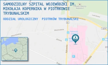 ODDZIAŁ UROLOGICZNY - SAMODZIELNY SZPITAL WOJEWÓDZKI IM. MIKOŁAJA KOPERNIKA W PIOTRKOWIE TRYBUNALSKIM - UL. RAKOWSKA 15,  PIOTRKÓW TRYBUNALSKI