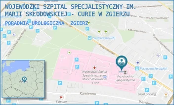 PORADNIA UROLOGICZNA - WOJEWÓDZKI SZPITAL SPECJALISTYCZNY IM. MARII SKŁODOWSKIEJ - CURIE W ZGIERZU - UL. PARZĘCZEWSKA 35,  ZGIERZ