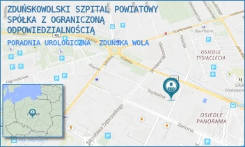 PORADNIA UROLOGICZNA - ZDUŃSKOWOLSKI SZPITAL POWIATOWY SPÓŁKA Z OGRANICZONĄ ODPOWIEDZIALNOŚCIĄ - UL. KRÓLEWSKA 29,  ZDUŃSKA WOLA
