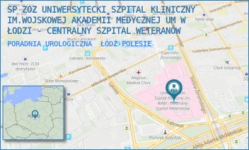 PORADNIA UROLOGICZNA - SP ZOZ UNIWERSYTECKI SZPITAL KLINICZNY NR 2 UNIWERSYTETU MEDYCZNEGO  W ŁODZI - UL. STEFANA ŻEROMSKIEGO 113,  ŁÓDŹ-POLESIE