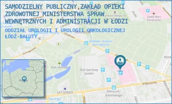ODDZIAŁ UROLOGII I UROLOGII ONKOLOGICZNEJ - SAMODZIELNY PUBLICZNY ZAKŁAD OPIEKI ZDROWOTNEJ MINISTERSTWA SPRAW WEWNĘTRZNYCH I ADMINISTRACJI W ŁODZI - UL. PÓŁNOCNA 42,  ŁÓDŹ-BAŁUTY