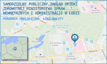 PORADNIA UROLOGICZNA - SAMODZIELNY PUBLICZNY ZAKŁAD OPIEKI ZDROWOTNEJ MINISTERSTWA SPRAW WEWNĘTRZNYCH I ADMINISTRACJI W ŁODZI - UL. PÓŁNOCNA 42,  ŁÓDŹ-BAŁUTY