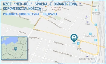PORADNIA UROLOGICZNA - NZOZ "MED-KOL" SPÓŁKA Z OGRANICZONĄ ODPOWIEDZIALNOŚCIĄ - UL. PRZEJAZD 6,  KOLUSZKI