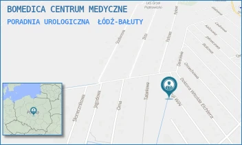 PORADNIA UROLOGICZNA - BOMEDICA CENTRUM MEDYCZNE - UL. ORGANIZACJI WIN 50,  ŁÓDŹ-BAŁUTY