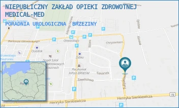 PORADNIA UROLOGICZNA - NIEPUBLICZNY ZAKŁAD OPIEKI ZDROWOTNEJ MEDICAL-MED - UL. TULIPANOWA 8,  BRZEZINY