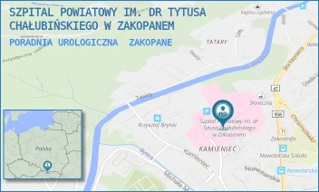 PORADNIA UROLOGICZNA - SZPITAL POWIATOWY IM. DR TYTUSA CHAŁUBIŃSKIEGO W ZAKOPANEM - UL. KAMIENIEC 10,  ZAKOPANE