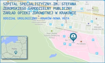 ODDZIAŁ UROLOGICZNY - SZPITAL SPECJALISTYCZNY IM. STEFANA ŻEROMSKIEGO SAMODZIELNY PUBLICZNY ZAKŁAD OPIEKI ZDROWOTNEJ W KRAKOWIE - UL. OS. NA SKARPIE 66,  KRAKÓW-NOWA HUTA