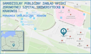PORADNIA UROLOGICZNA - SAMODZIELNY PUBLICZNY ZAKŁAD OPIEKI ZDROWOTNEJ SZPITAL UNIWERSYTECKI W KRAKOWIE - UL. MACIEJA JAKUBOWSKIEGO 2,  KRAKÓW