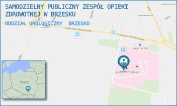 ODDZIAŁ UROLOGICZNY - SAMODZIELNY PUBLICZNY ZESPÓŁ OPIEKI ZDROWOTNEJ W BRZESKU - UL. TADEUSZA KOŚCIUSZKI 68,  BRZESKO