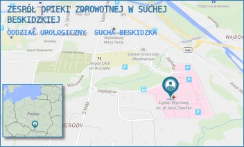 ODDZIAŁ UROLOGICZNY - ZESPÓŁ OPIEKI ZDROWOTNEJ W SUCHEJ BESKIDZKIEJ - UL. SZPITALNA 22,  SUCHA BESKIDZKA