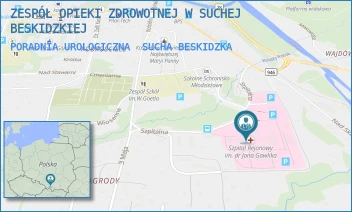 PORADNIA UROLOGICZNA - ZESPÓŁ OPIEKI ZDROWOTNEJ W SUCHEJ BESKIDZKIEJ - UL. SZPITALNA 22,  SUCHA BESKIDZKA