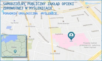 PORADNIA UROLOGICZNA - SAMODZIELNY PUBLICZNY ZAKŁAD OPIEKI ZDROWOTNEJ W MYŚLENICACH - UL. UL. SZPITALNA 2,  MYŚLENICE
