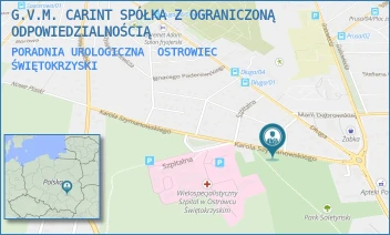 PORADNIA UROLOGICZNA - G.V.M. CARINT SPÓŁKA Z OGRANICZONĄ ODPOWIEDZIALNOŚCIĄ - SZYMANOWSKIEGO 13,  OSTROWIEC ŚWIĘTOKRZYSKI