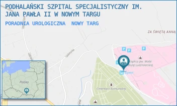PORADNIA UROLOGICZNA - PODHALAŃSKI SZPITAL SPECJALISTYCZNY IM. JANA PAWŁA II W NOWYM TARGU - UL. SZPITALNA 14,  NOWY TARG