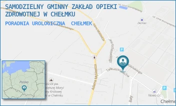 PORADNIA UROLOGICZNA - SAMODZIELNY GMINNY ZAKŁAD OPIEKI ZDROWOTNEJ W CHEŁMKU - UL. TADEUSZA STAICHA 1,  CHEŁMEK