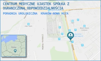 PORADNIA UROLOGICZNA - CENTRUM MEDYCZNE UJASTEK SPÓŁKA Z OGRANICZONĄ ODPOWIEDZIALNOŚCIĄ - UL. UJASTEK 3,  KRAKÓW-NOWA HUTA