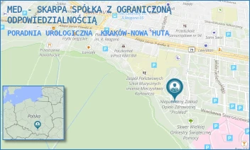 PORADNIA UROLOGICZNA - MED - SKARPA SPÓŁKA Z OGRANICZONĄ ODPOWIEDZIALNOŚCIĄ - UL. OS. NA SKARPIE 6,  KRAKÓW-NOWA HUTA